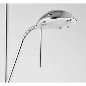 Lampa podłogowa Endon Rome chrom biała stal szkło 180 cm small 4