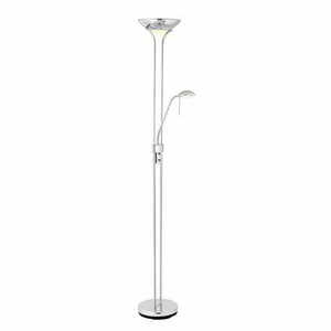 Lampa podłogowa Endon Rome chrom biała stal szkło 180 cm small 0