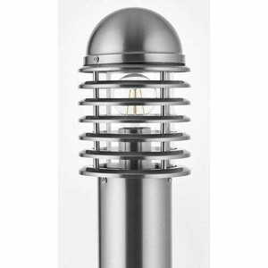 Lampa stojąca ogrodowa Endon Louvre nikiel IP44 100 cm YG-6003-SS small 1