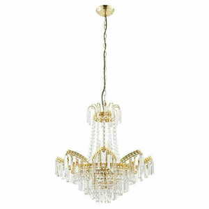 Lampa wisząca Endon Adagio 9xE14 złota transparentna 55 cm small 5
