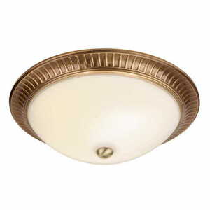 Lampa sufitowa Endon Brahm mosiężna ecru 2xE14 32 cm small 0