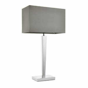 Lampa stojąca Endon Moreto szara chrom tkanina nowoczesna small 3