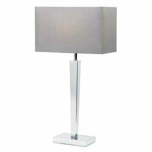 Lampa stojąca Endon Moreto szara chrom tkanina nowoczesna small 0