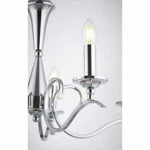 Lampa wisząca Endon Kora 5xE14 chrom nikiel 61 cm small 1