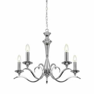 Lampa wisząca Endon Kora 5xE14 chrom nikiel 61 cm small 0