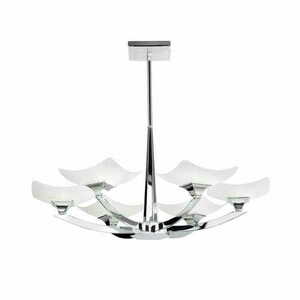Plafon Endon Ayres 6xG9 chrom biały Ø66,5 cm small 0