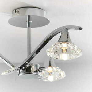 Plafon Endon Langella 3xG9 Chrom Kryształ 45 cm LED ściemniany small 4