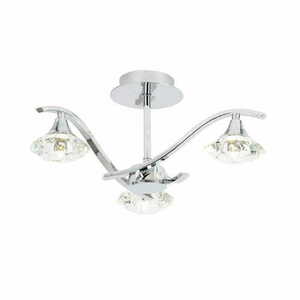 Plafon Endon Langella 3xG9 Chrom Kryształ 45 cm LED ściemniany small 0