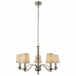 Lampa wisząca Endon Astaire 5-punktowa satynowy nikiel E14 71 cm ASTAIRE-5SN small 3