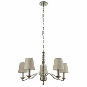 Lampa wisząca Endon Astaire 5-punktowa satynowy nikiel E14 71 cm ASTAIRE-5SN small 4
