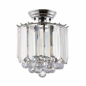 Lampa sufitowa Endon Fargo chrom transparentna 2xE14 LED dimmable small 1