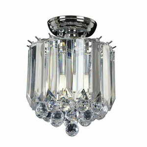 Lampa sufitowa Endon Fargo chrom transparentna 2xE14 LED dimmable small 0