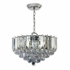 Lampa wisząca Endon Fargo 3xE14 chrom transparentna 39 cm small 1