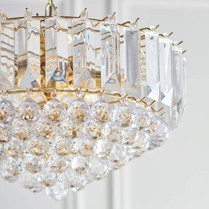 Lampa wisząca Endon Fargo 6 × E14, mosiężna, 46 cm small 7