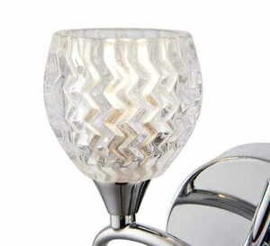 Kinkiet Endon Boyer chrom szkło 2xG9 glamour BOYER-2WBCH-L small 1