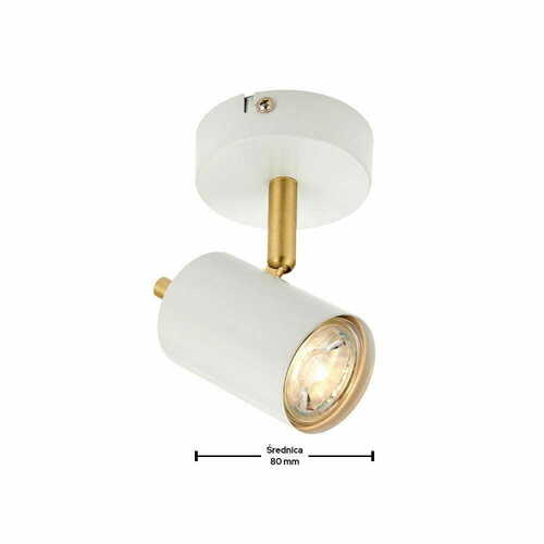 Sprawdź Plafon Endon Gull biało-złoty GU10 LED stal 14 cm