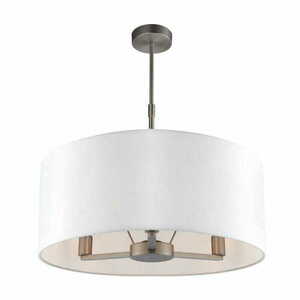 Lampa wisząca Endon Daley 3xE14 srebrna biała 50 cm small 1