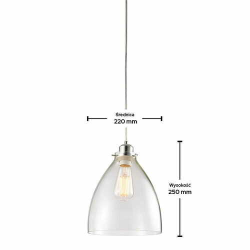 Sprawdź Klosz Endon Elstow chrom szkło transparentne 22 cm E27