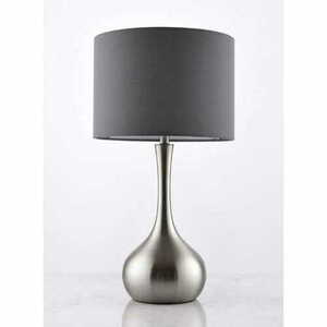 Lampa stojąca Endon Piccadilly szara stalowa tkanina E14 42 cm small 0