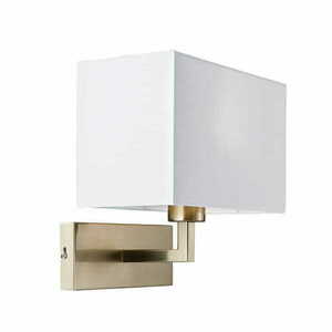 Kinkiet Endon Piccolo biały srebrny tkanina E27 1x60W niewielki small 2