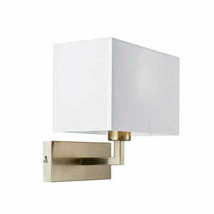 Kinkiet Endon Piccolo biały srebrny tkanina E27 1x60W niewielki small 0