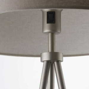 Lampa podłogowa Endon Tri szara beżowa stalowa tkanina 152,5 cm 66987 small 2
