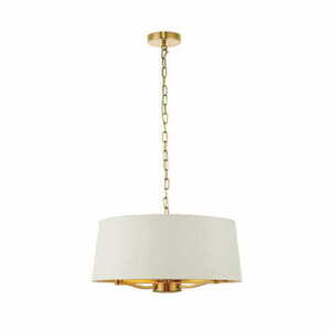 Lampa wisząca Endon Harvey 3x E14 biała/złota 50 cm small 1