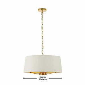 Lampa wisząca Endon Harvey 3x E14 biała/złota 50 cm small 2