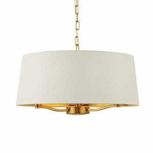 Lampa wisząca Endon Harvey 3x E14 biała/złota 50 cm small 4