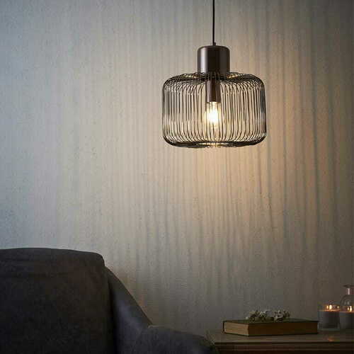 Sprawdź Lampa wisząca Endon Nicola miedziana stalowa 30 cm E27 1x40W