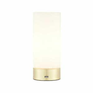 Lampa stojąca Endon Dara biała złota stal szkło E14 small 0
