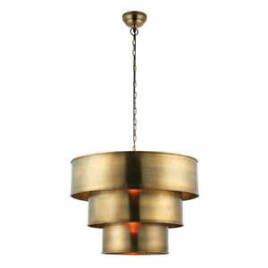 Lampa wisząca Endon Morad mosiężna 62 cm stal E27 1x40W small 1