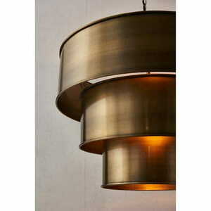Lampa wisząca Endon Morad mosiężna 62 cm stal E27 1x40W small 3