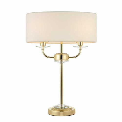 Sprawdź Lampa stojąca Endon Nixon 70564 mosiężna 2xE14 vintage white