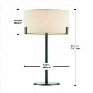 Lampa stojąca Endon Hayfield beżowa tkanina E27 59 cm 72631 small 1