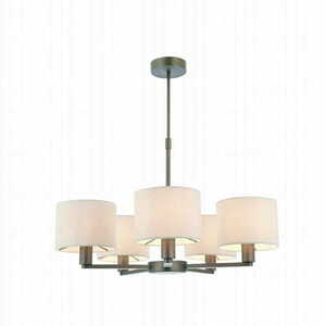 Lampa wisząca Endon Daley 5-punktowa brązowo-biała marmur, regulowana small 3