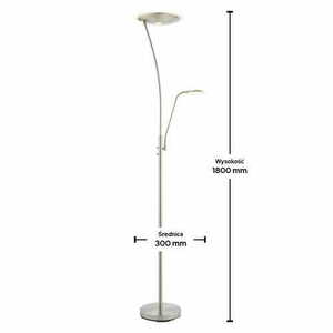 Lampa podłogowa LED Endon Alassio Chrom 18W 3000K 180 cm small 1