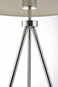 Lampa stojąca Endon Tri beżowo-srebrna tkanina metal 60 cm 73144 small 1