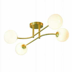 Lampa sufitowa Endon Otto 75959 4×G9 mosiężna szkło opalowe small 3