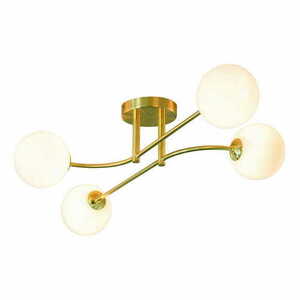 Lampa sufitowa Endon Otto 75959 4×G9 mosiężna szkło opalowe small 0