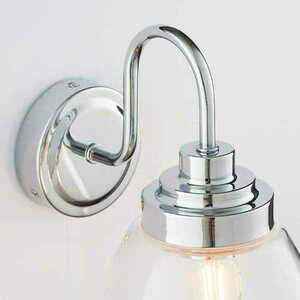 Kinkiet Endon Hampton chrom szkło IP44 E14 1-punktowy small 2