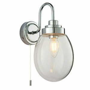 Kinkiet Endon Hampton chrom szkło IP44 E14 1-punktowy small 0