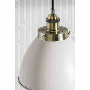 Lampa wisząca Franklin Endon mosiężna szara industrialna 23,5 cm 76328 small 2