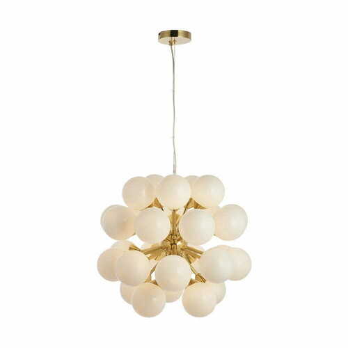 Sprawdź Lampa wisząca Endon Oscar 76499 mosiądz szkło 28xG9 55 cm