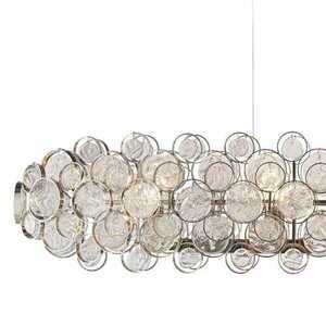 Lampa wisząca Endon Marella 8xE14 transparentna nikiel szklana glamour 76507 small 2