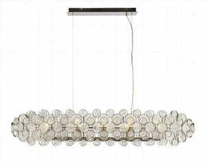 Lampa wisząca Endon Marella 8xE14 transparentna nikiel szklana glamour 76507 small 3