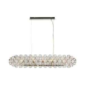 Lampa wisząca Endon Marella 8xE14 transparentna nikiel szklana glamour 76507 small 0