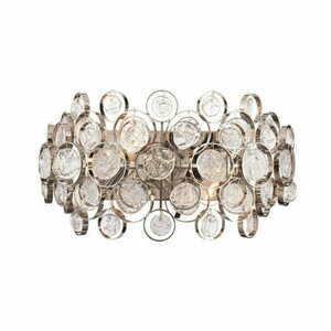 Kinkiet Endon Marella srebrny transparentny metal glamour 2xE14 small 0