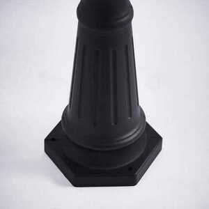 Lampa stojąca Endon Burford czarna aluminiowo-szklana IP44 218 cm small 2