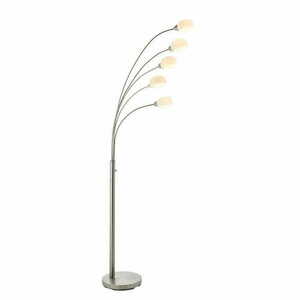 Lampa podłogowa Endon Jaspa srebrna LED 5-punktowa stal szkło small 0